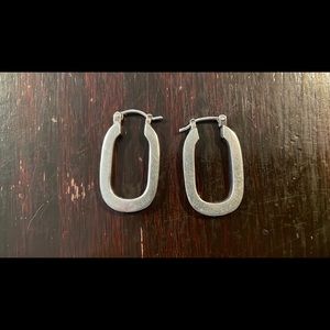 Sterling silver hoops